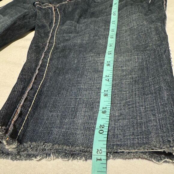 VTG LAGUNA BEACH Rare men 29 Dark Denim Shorts , skulls hardware Embroidery - Picture 10 of 10